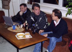 Kurt, Ecki und Roald beim Black Jack